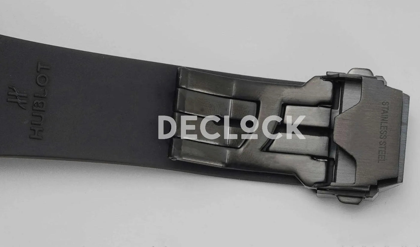Replica Hublot Big Bang Unico Blue Magic Ceramic Skeleton Dial on Blue Rubber Strap