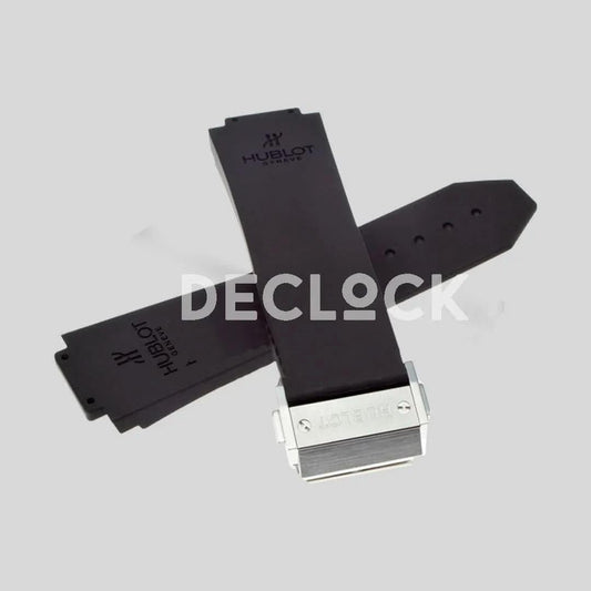 Replica Hublot Black Rubber Strap with Clasp |  Declock.
