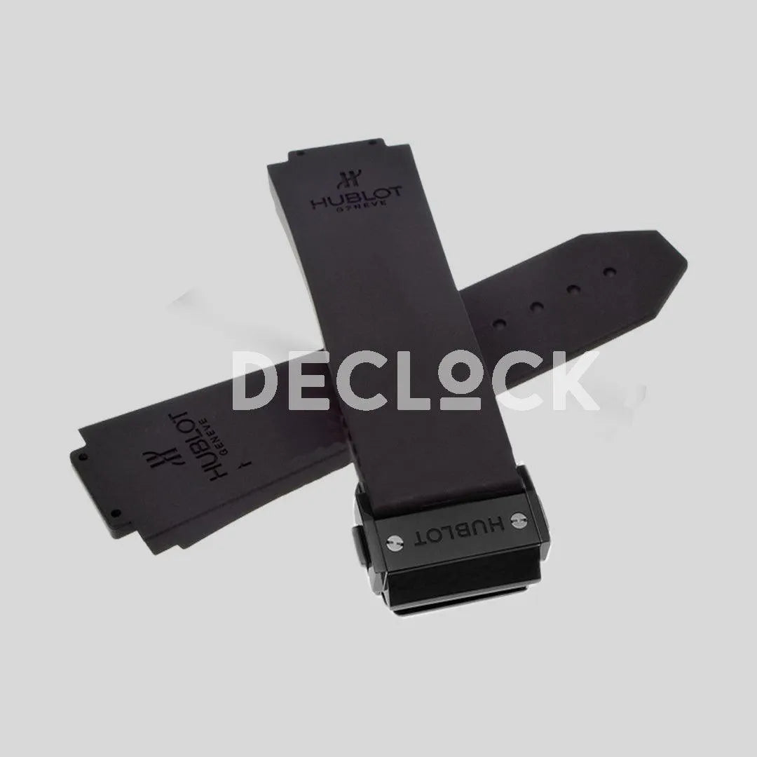 Replica Hublot Black Rubber Strap with Clasp