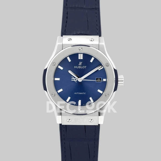 Replica Hublot Classic Fusion Automatic 42mm Blue Dial | Declock.