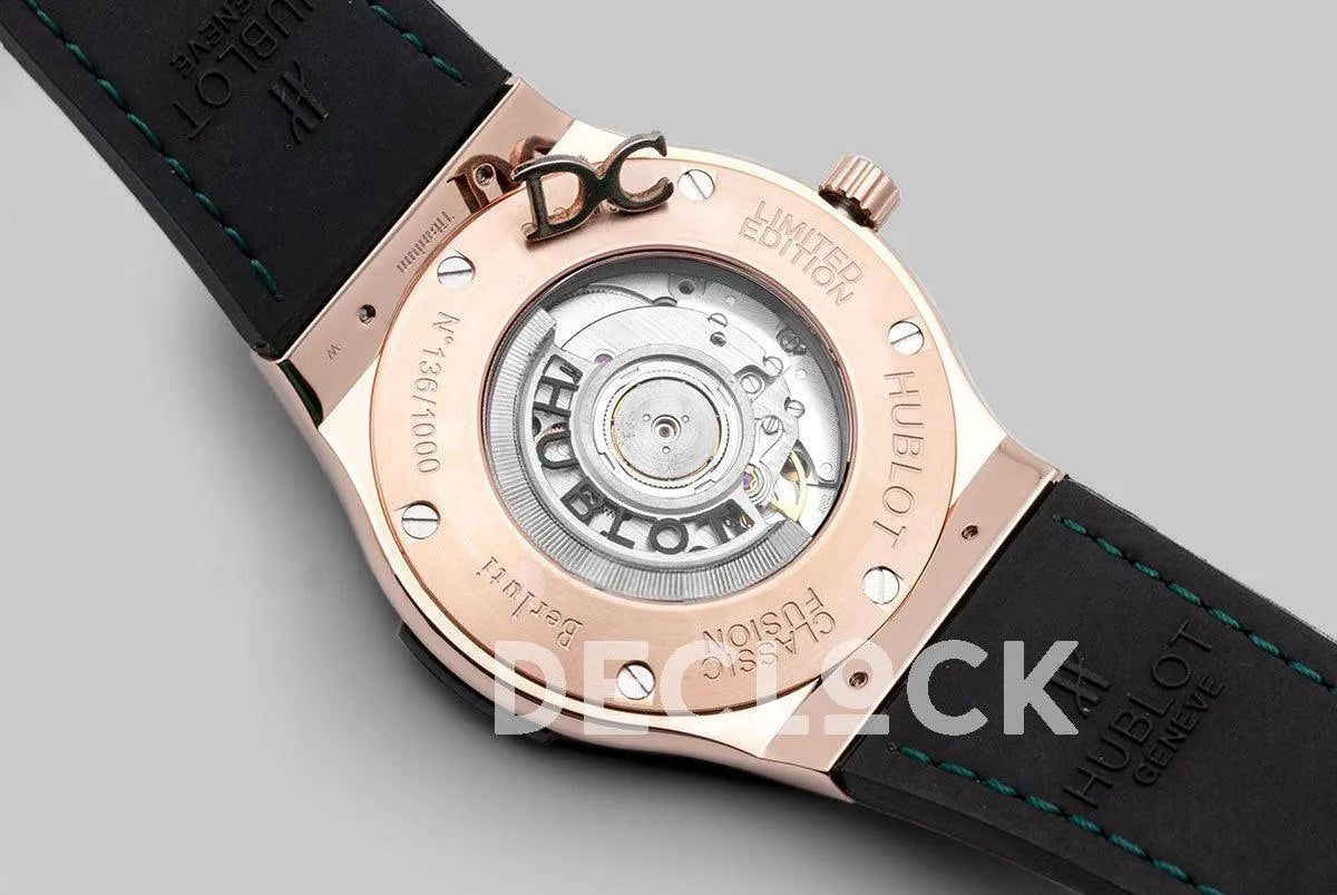 Replica Hublot Classic Fusion Berluti Scritto 45mm in Rose Gold