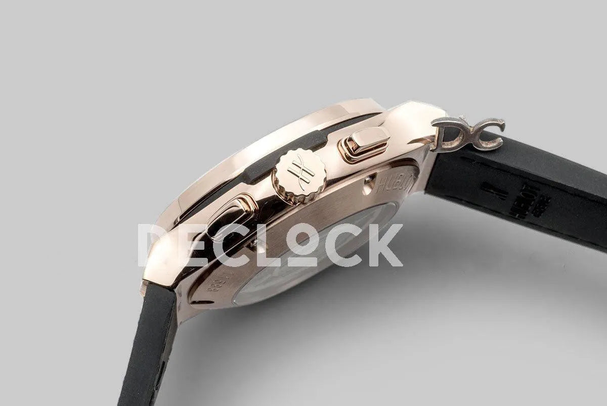 Replica Hublot Classic Fusion Chronograph Blue Dial with Blue Marker in Rose Gold
