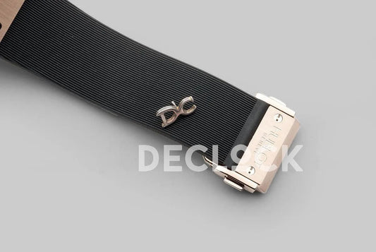 Replica Hublot Classic Fusion Orlinski Rose Gold in Black Faceted Dial on Black Rubber Strap