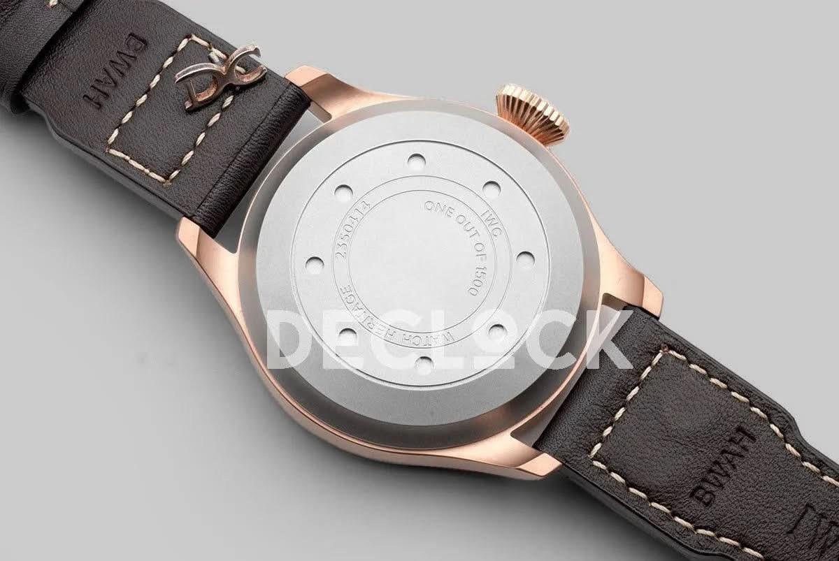 Replica IWC Big Pilot’s Watch Heritage IW501005 Black Dial in Bronze |  Declock.