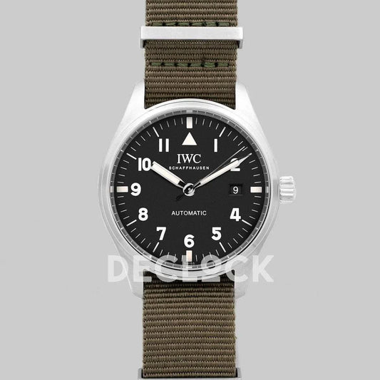 Replica IWC Pilot’s Watch Mark XVIII Edition (Tribute to Mark XI) IW327007 Black Dial in Steel | Declock.