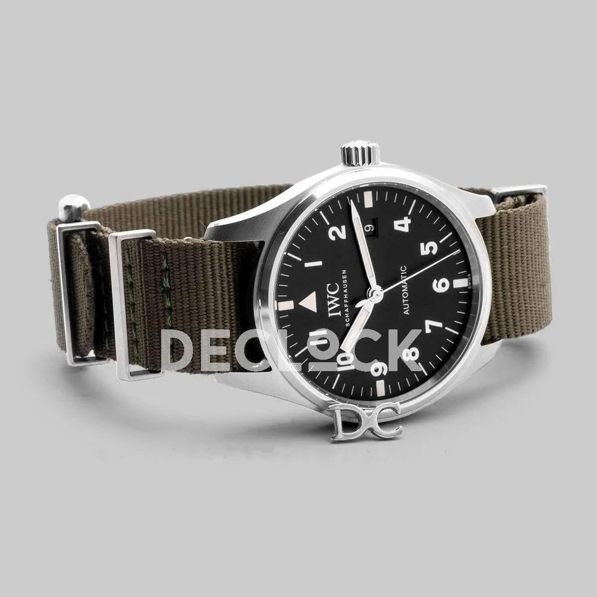 Replica IWC Pilot’s Watch Mark XVIII Edition (Tribute to Mark XI) IW327007 Black Dial in Steel |  Declock.
