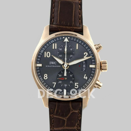 Replica IWC Pilot’s Watch Spitfire Chronograph IW387803 Rose Gold |  Declock.