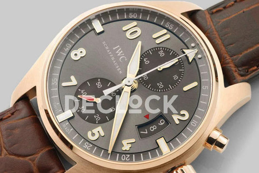 Replica IWC Pilot’s Watch Spitfire Chronograph IW387803 Rose Gold |  Declock.