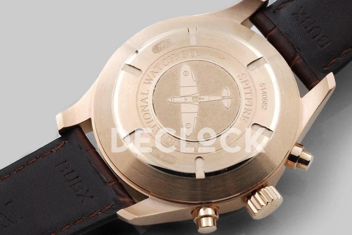 Replica IWC Pilot’s Watch Spitfire Chronograph IW387803 Rose Gold |  Declock.