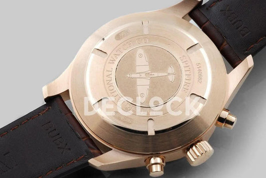 Replica IWC Pilot’s Watch Spitfire Chronograph IW387803 Rose Gold |  Declock.