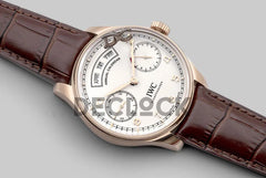 Replica IWC Portugieser Annual Calendar IW5035 White Dial in Rose Gold