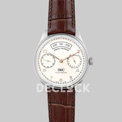 Replica IWC Portugieser Annual Calendar IW5035 White Dial in Steel