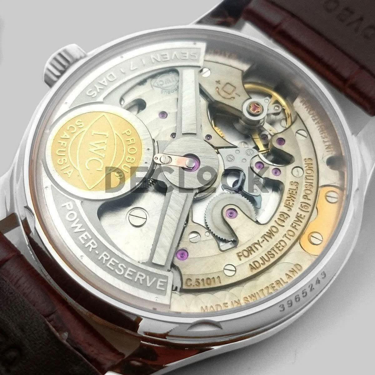 Replica IWC Portugieser Annual Calendar IW5035 White Dial in Steel |  Declock.