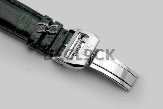 Replica IWC Portugieser Chronograph Edition 150 Years IW3716 Green Dial in Steel | Declock.