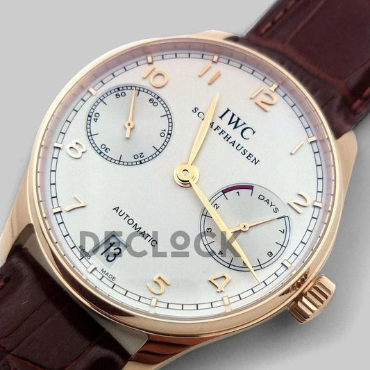 Replica IWC Portuguese Automatic 7 Day IW500701 Rose Gold |  Declock.