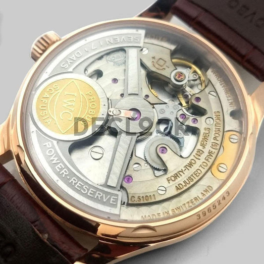 Replica IWC Portuguese Automatic 7 Day IW500701 Rose Gold | Declock.