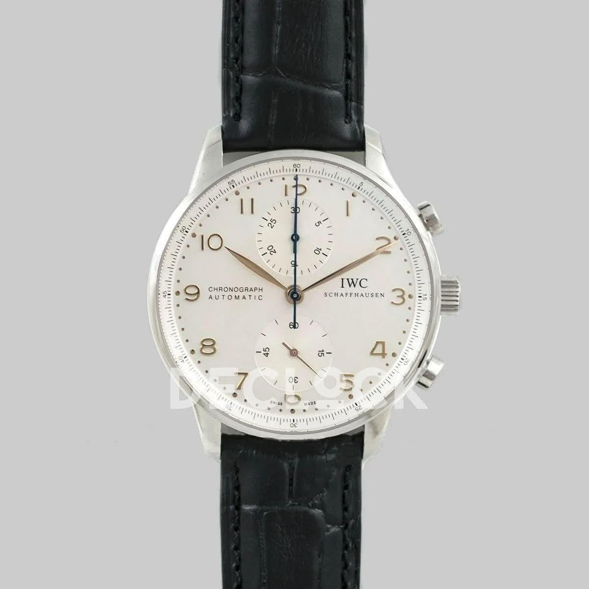 Replica IWC Portuguese Automatic Chronograph IW371445 Steel |  Declock.