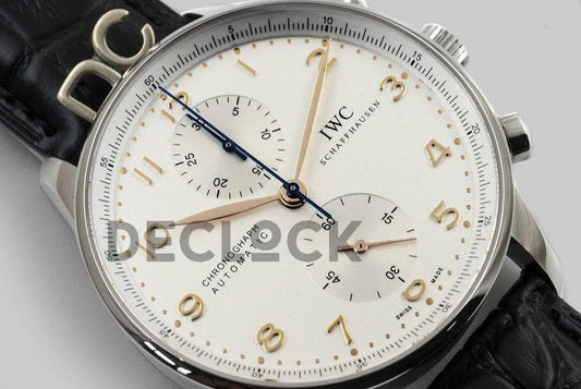 Replica IWC Portuguese Automatic Chronograph IW371445 Steel | Declock.