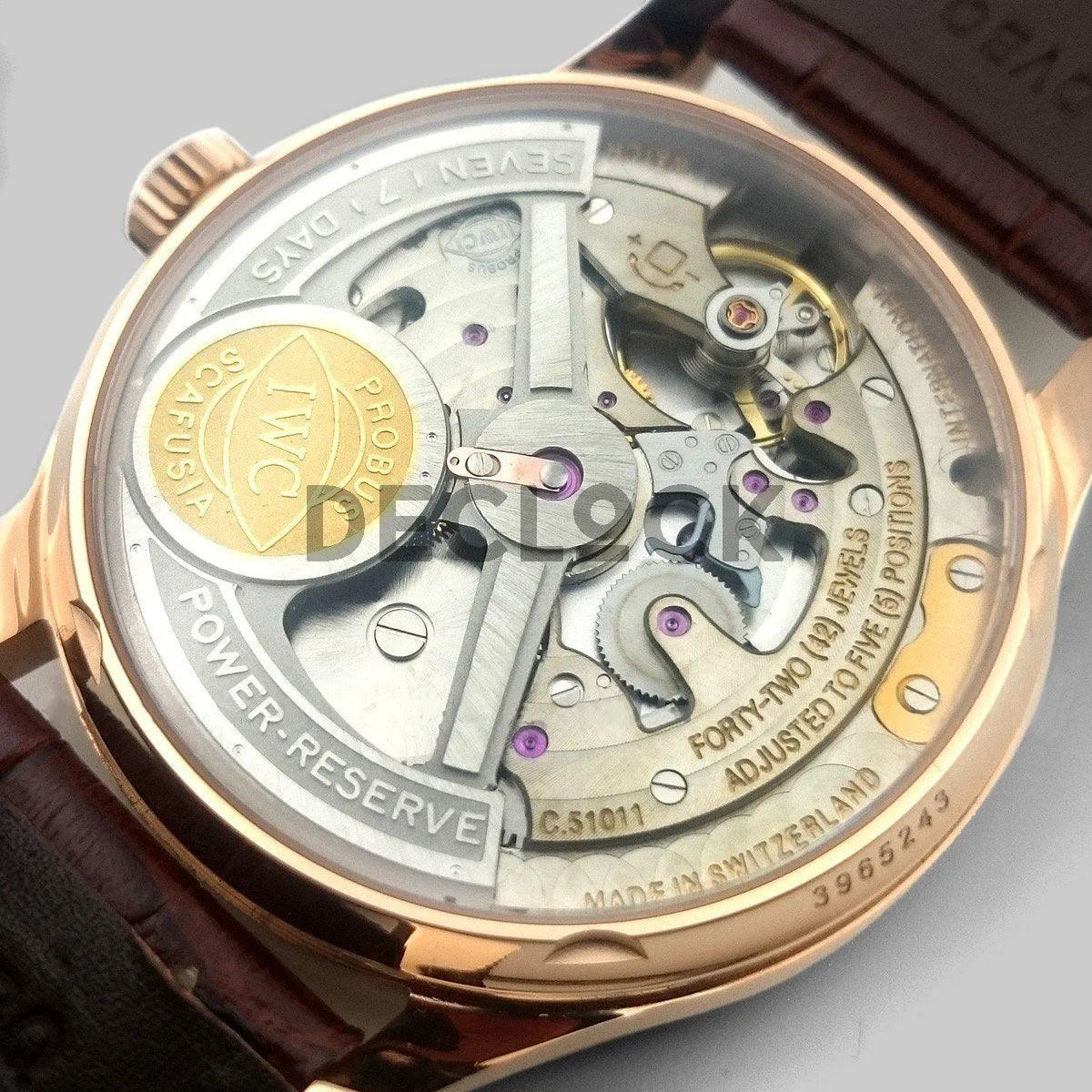 Replica IWC Portuguese Tourbillon Mystère Rétrograde IW504401 in Rose Gold