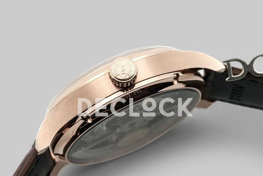 Replica IWC Portuguese Tourbillon Mystère Rétrograde IW504401 in Rose Gold | Declock.