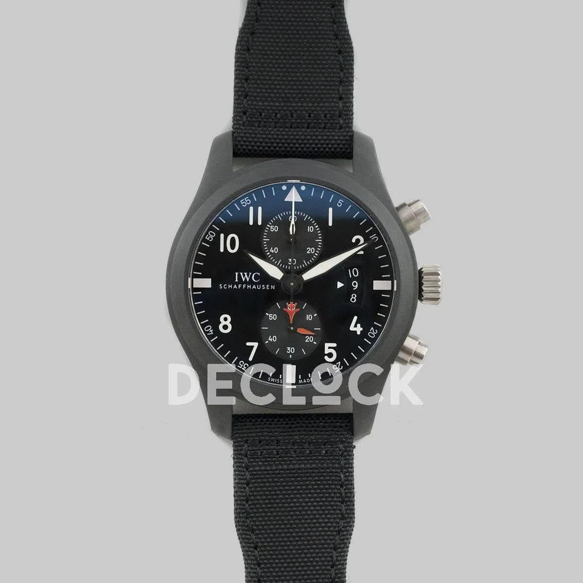 Replica IWC Top Gun Pilot’s Watch Chronograph IW388001 Ceramic |  Declock.