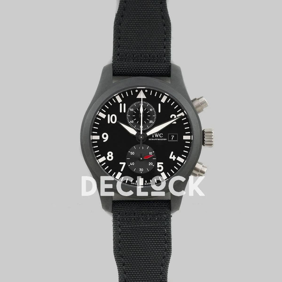 Replica IWC Top Gun Pilot’s Watch Chronograph IW389001 Ceramic |  Declock.
