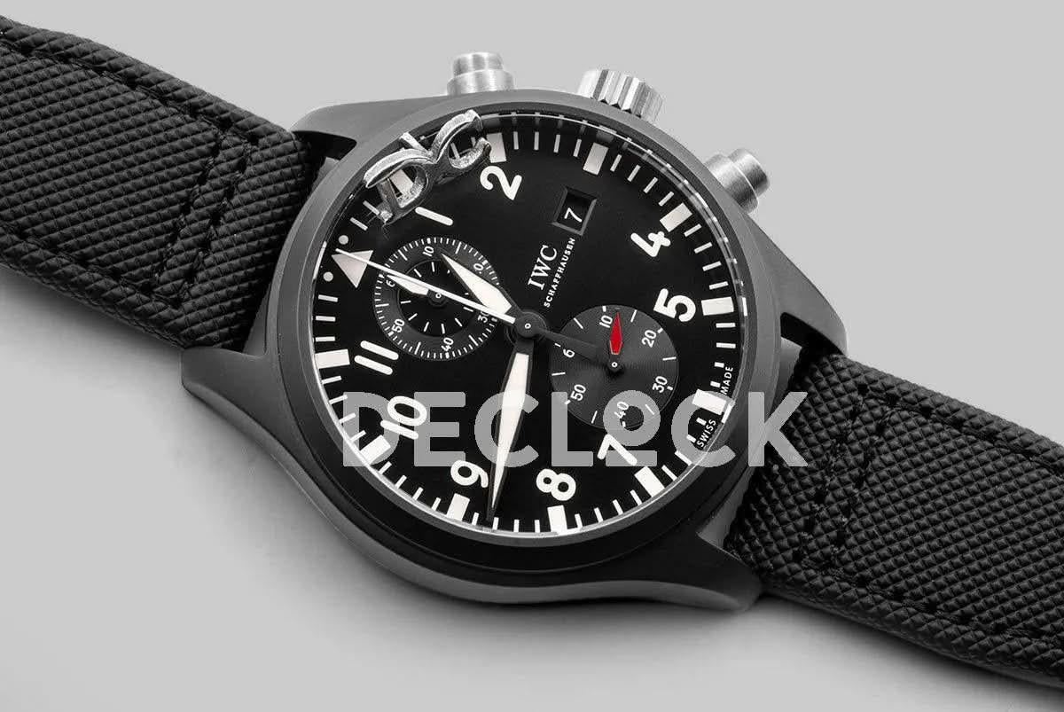 Replica IWC Top Gun Pilot’s Watch Chronograph IW389001 Ceramic |  Declock.