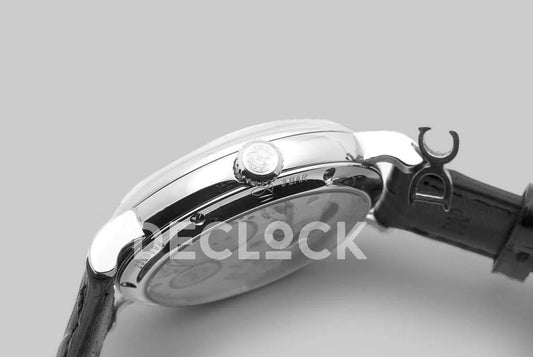 Replica IWC Vintage Portofino Hand Wound IW544801 Black Dial in Steel | Declock.