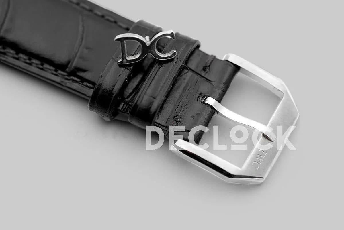 Replica IWC Vintage Portofino Hand Wound IW544801 Black Dial in Steel |  Declock.