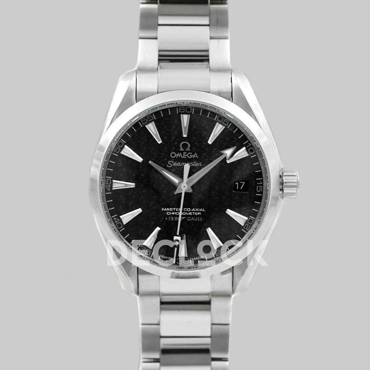 Replica Omega Seamaster Aqua Terra 150m ‘James Bond’ Black Dial |  Declock.