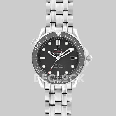 Replica Omega Seamaster Diver 300m Co-Axial 42mm Black Dial in Steel