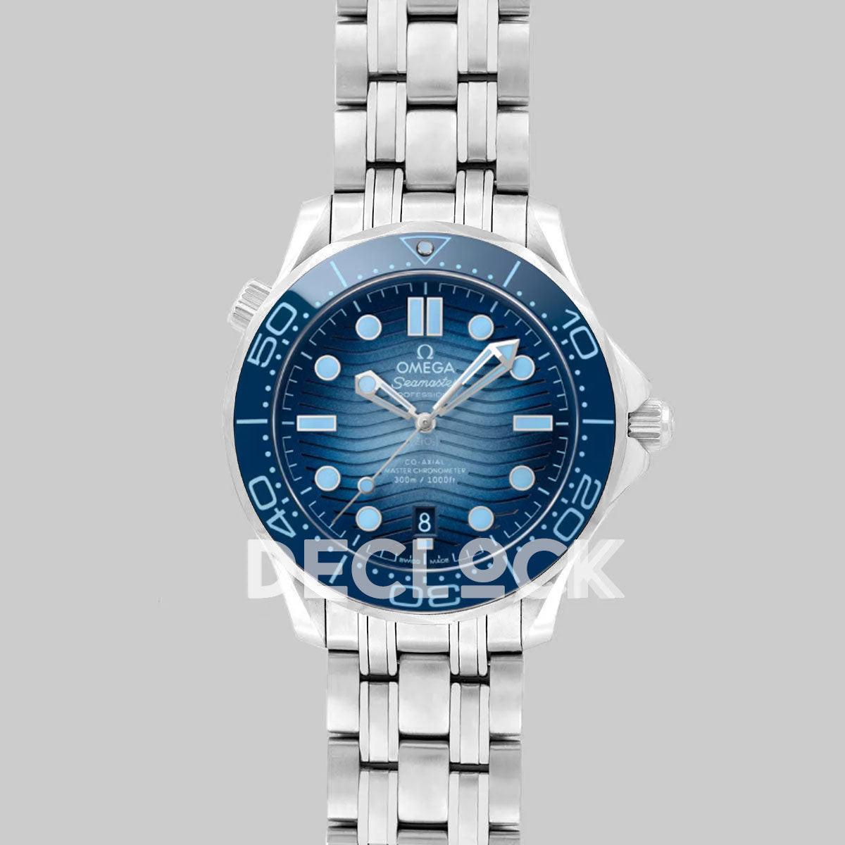 Omega Seamaster Diver 300m Co-Axial 42mm Summer Blue Dial in Steel Replica Watch
