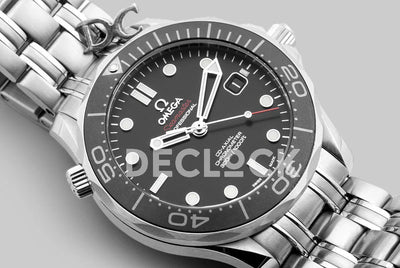 Replica Omega Seamaster Diver 300m Co-Axial 42mm Black Dial in Steel