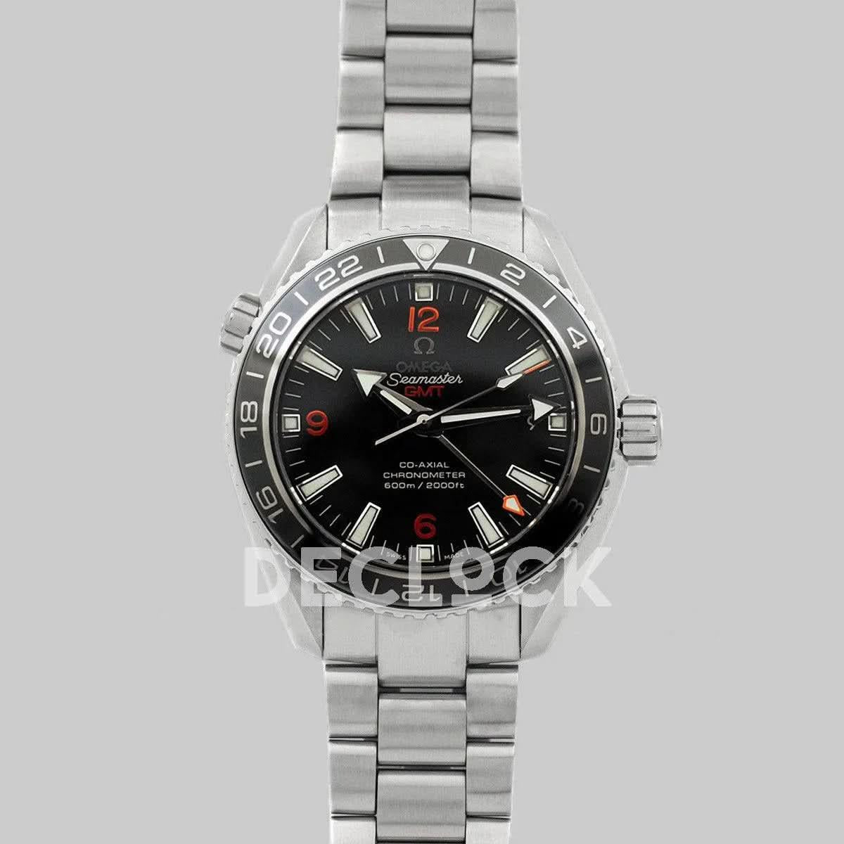 Replica Omega Seamaster Planet Ocean GMT 45mm Black Ceramic |  Declock.