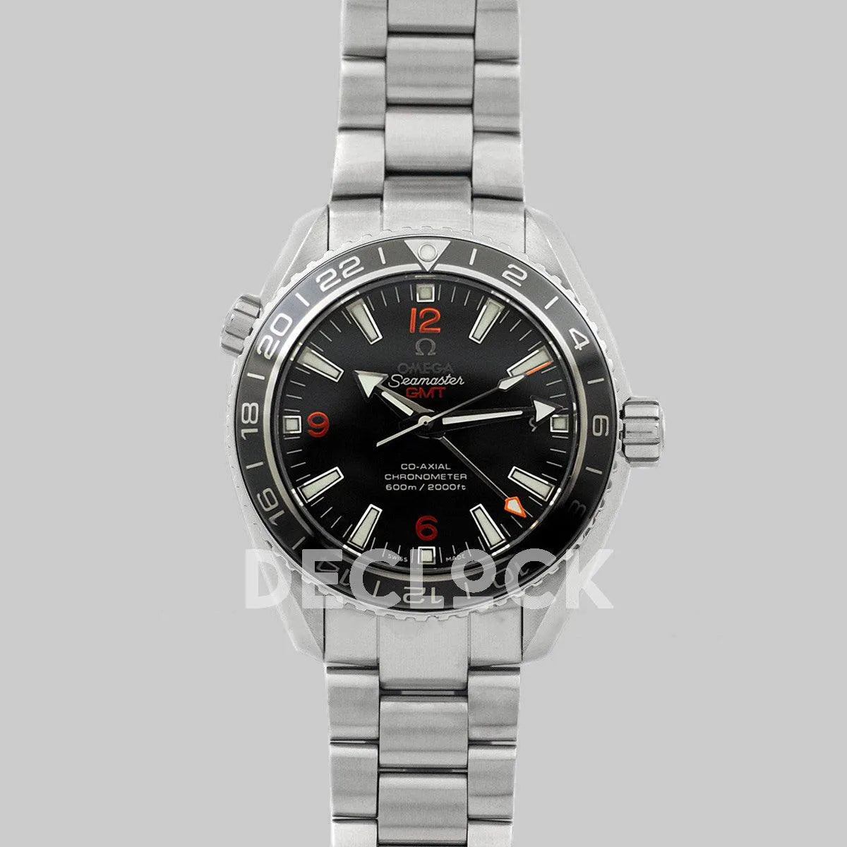 Replica Omega Seamaster Planet Ocean GMT 45mm Black Ceramic