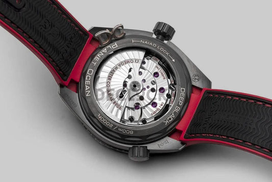 Replica Omega Seamaster Planet Ocean GMT “Deep Black” Red Ceramic |  Declock.