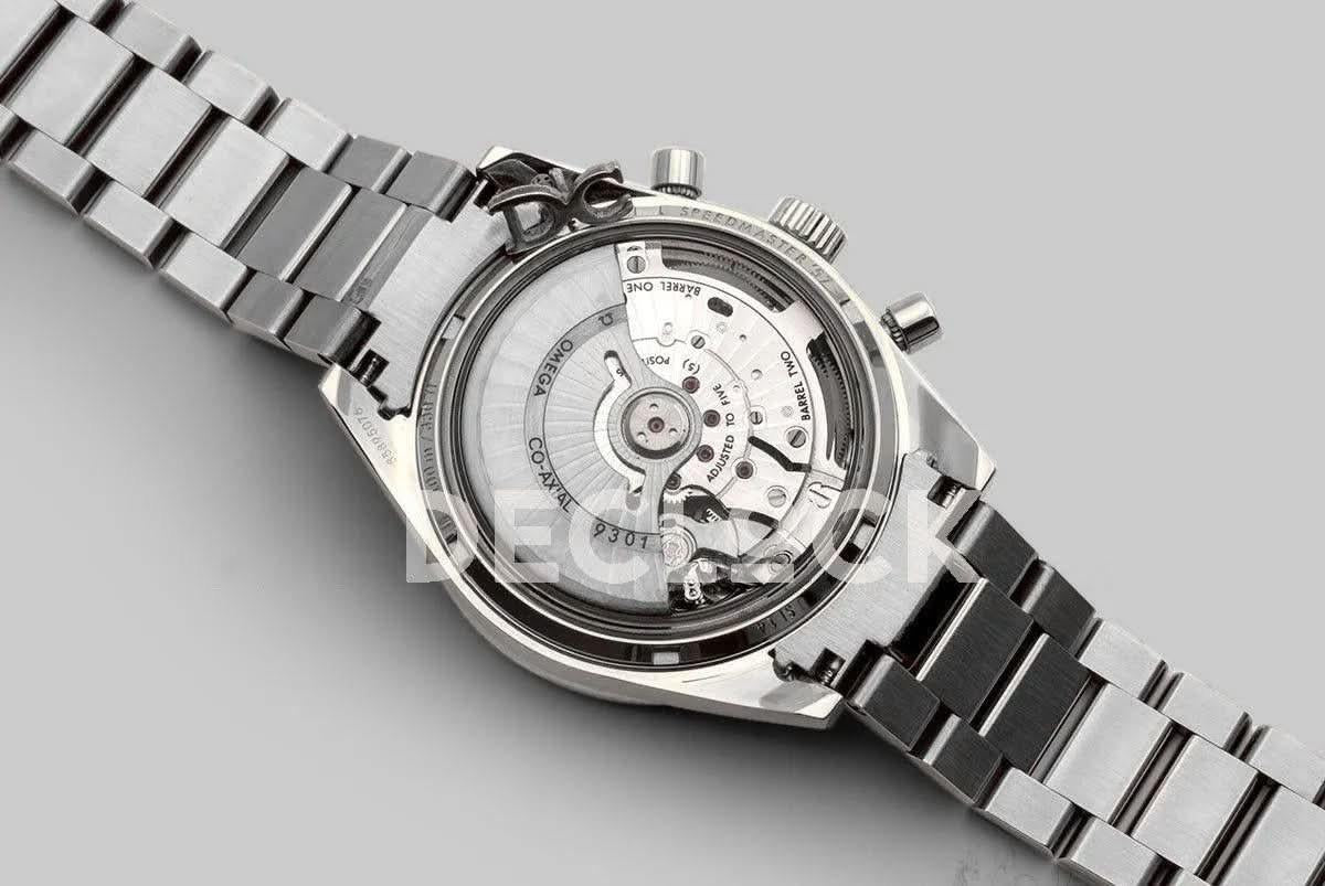Replica Omega Speedmaster ’57 Co-Axial White Dial in Steel on Bracelet |  Declock.