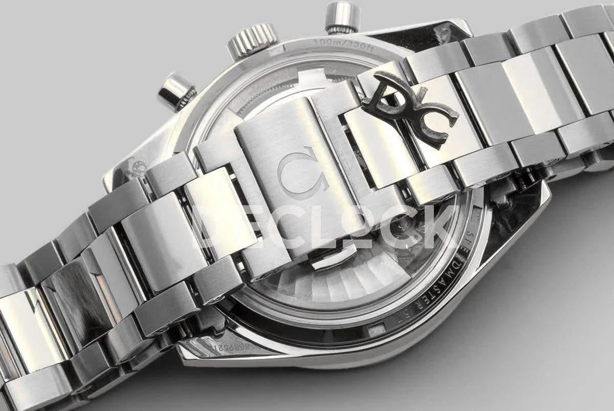 Replica Omega Speedmaster ’57 Co-Axial White Dial in Steel on Bracelet |  Declock.