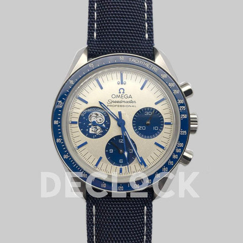 Replica Omega Speedmaster Anniversary Series Co-Axial Master Chronometer Chronograph 42mm “Silver Snoopy Award” Blue Ref: 310.32.42.50.02.001 - Replica Watches