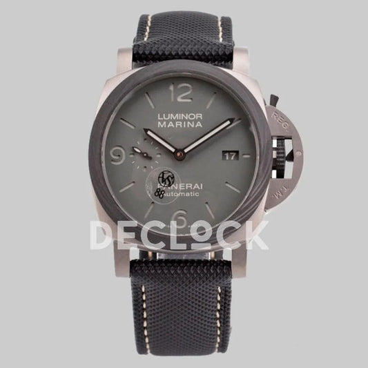 Replica Panerai PAM 1662 Luminor on Black Kevlar Composite Strap | Declock.