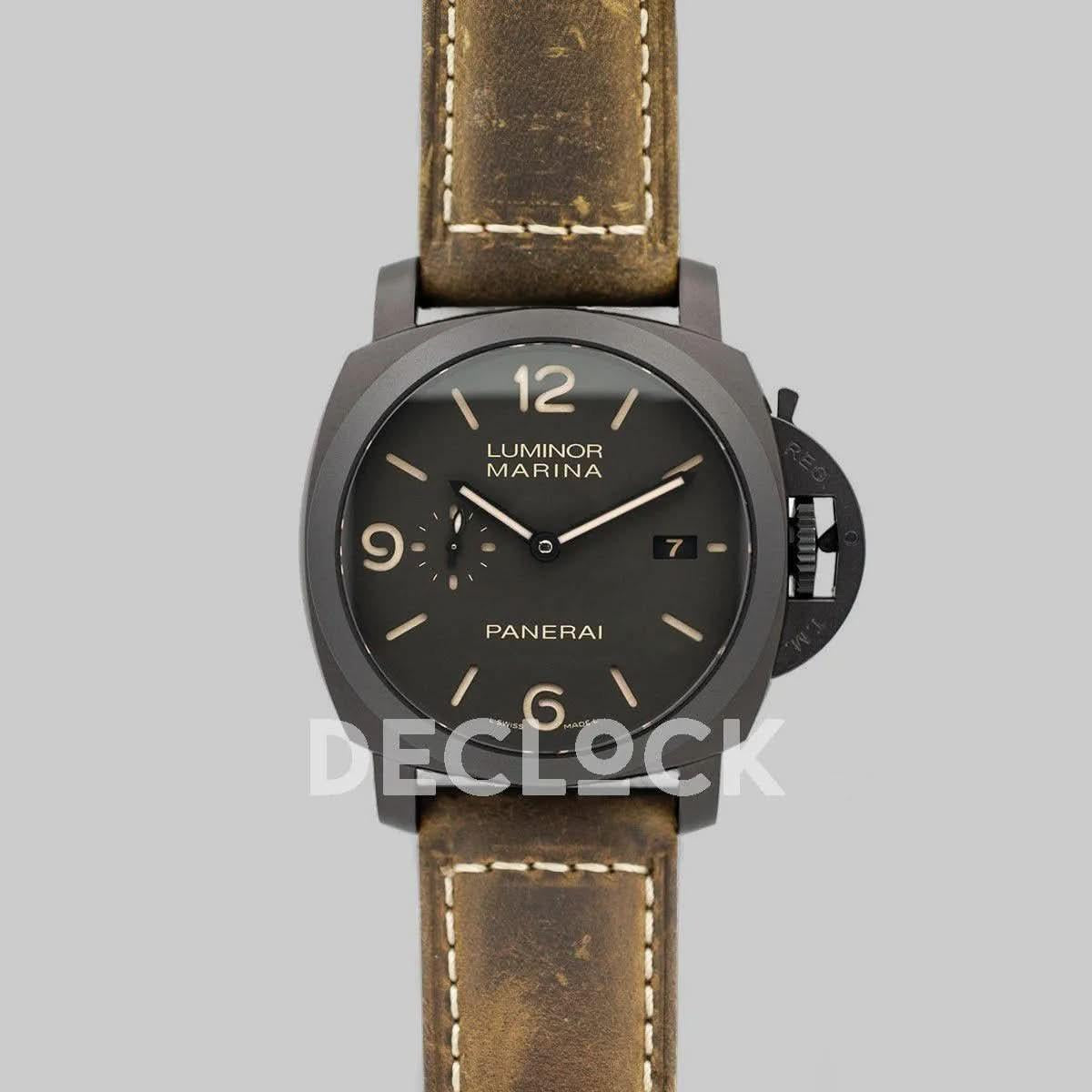 Replica Panerai PAM386 Luminor Marina 1950 3 Days Automatic Composite |  Declock.
