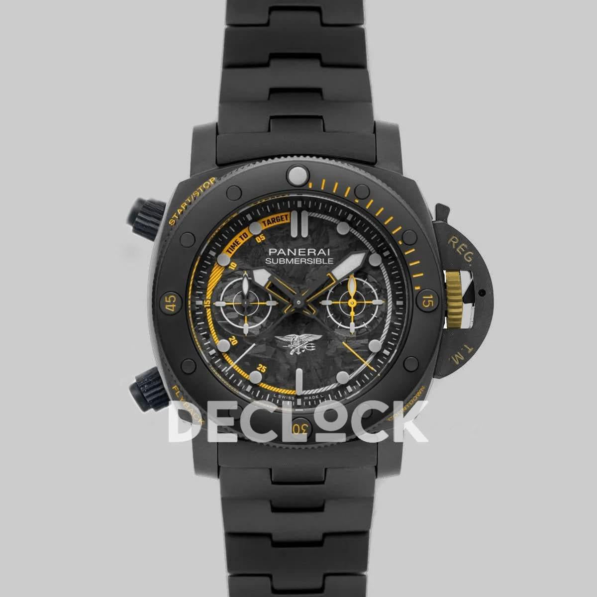 Replica Panerai PAM01325 Submersible Navy Seals Titanium Black 47mm |  Declock.