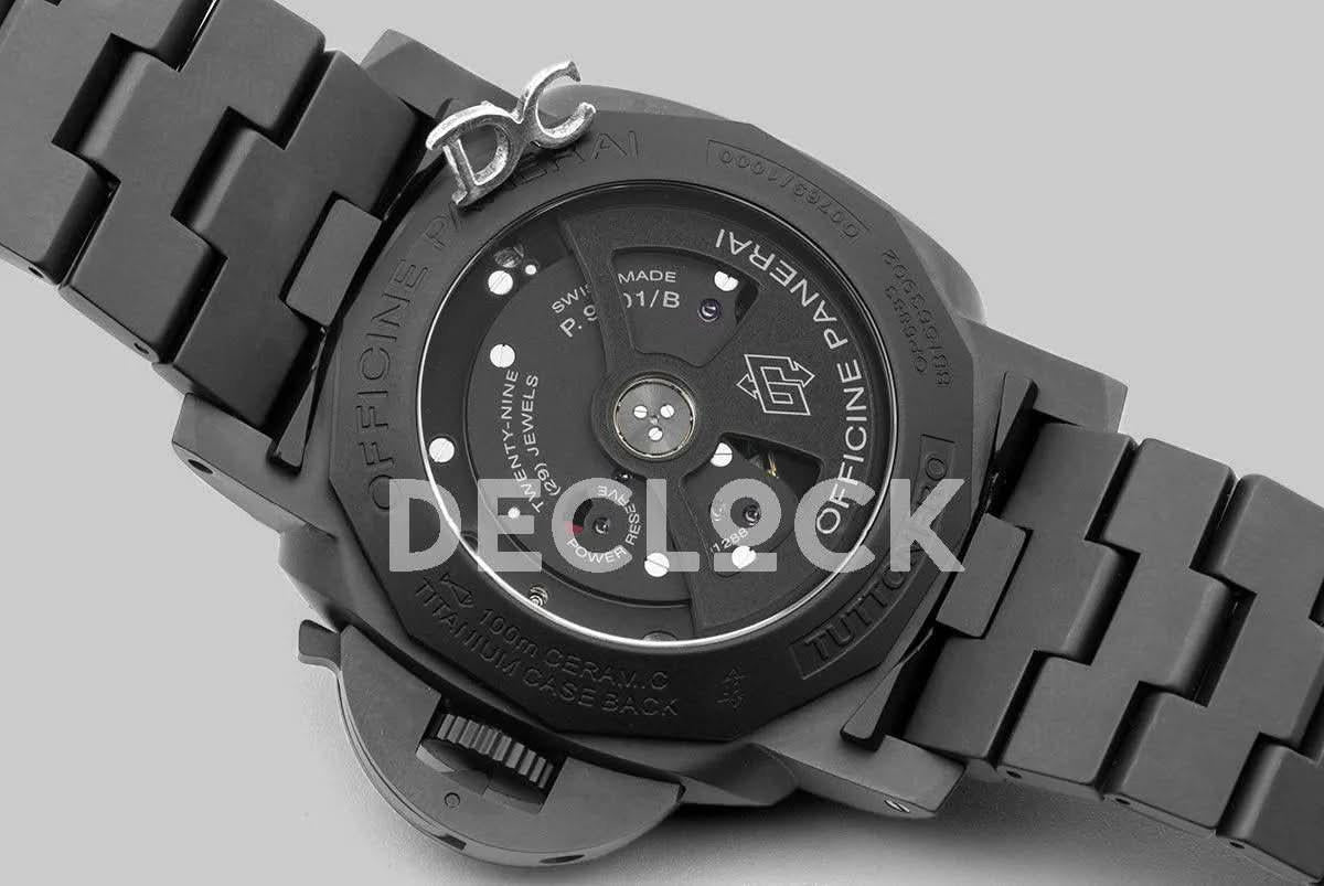Replica Panerai PAM438 TUTTONERO Luminor 1950 3 Days GMT Automatic Ceramica |  Declock.