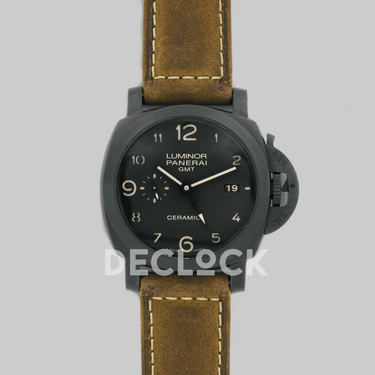 Replica Panerai PAM441 Luminor 1950 3 Days GMT Automatic Ceramica - Replica Watches