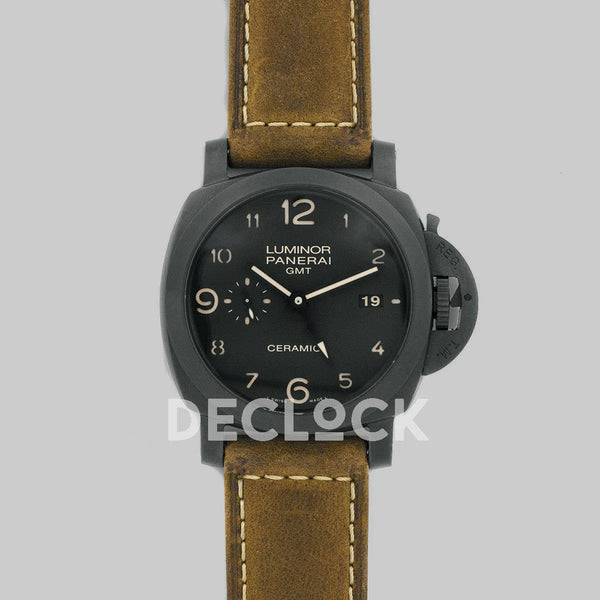 Replica Panerai PAM441 Luminor 1950 3 Days GMT Automatic Ceramica