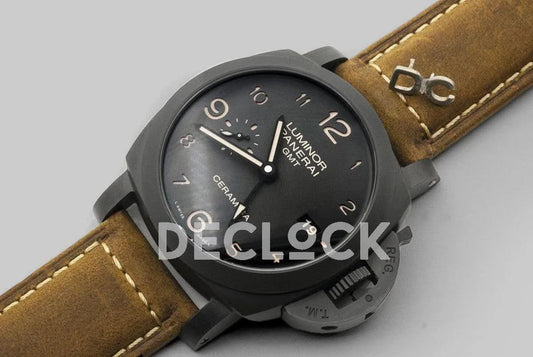 Replica Panerai PAM441 Luminor 1950 3 Days GMT Automatic Ceramica | Declock.