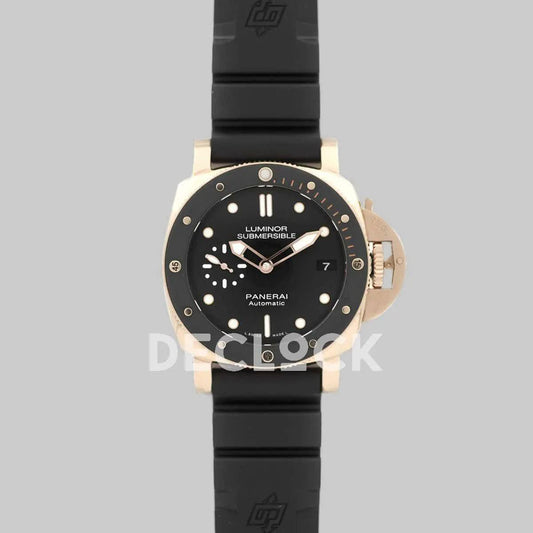 Replica Panerai PAM684 Luminor Submersible 1950 3 Days Automatic Oro Rosso | Declock.