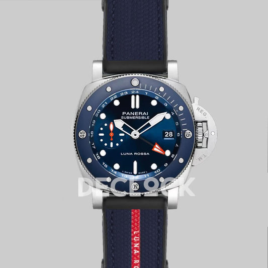 Replica Panerai PAM1507 Submersible GMT Luna Rossa Titanio | Declock.