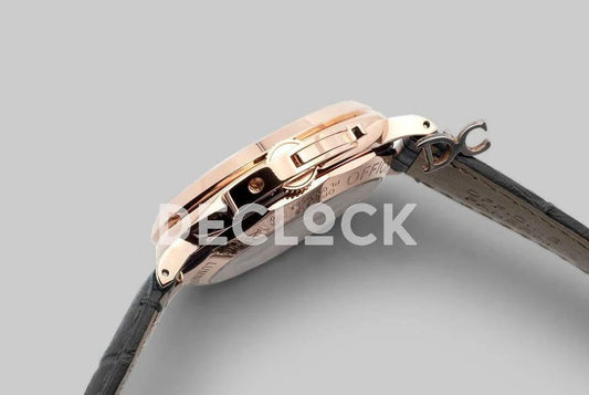 Replica Panerai PAM908 Luminor Due 3 Days Automatic Oro Rosso ‘Fu’ Black Dial | Declock.
