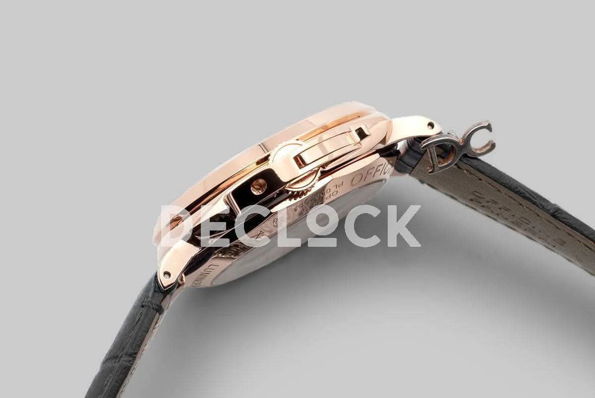 Replica Panerai PAM908 Luminor Due 3 Days Automatic Oro Rosso ‘Fu’ Black Dial